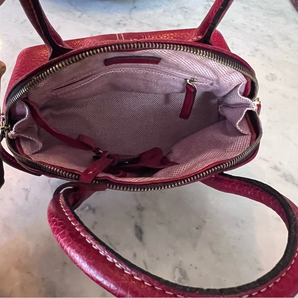 Dooney & Bourke Vintage Baby Domed Satchel red like new - Picture 4 of 9